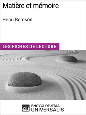 cover image of Matière et mémoire d'Henri Bergson